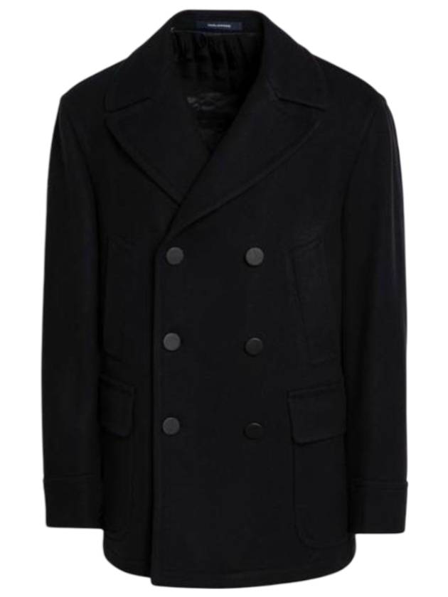 딸리아또레 더블 브레스트 울 블렌드 블레이저 네이비