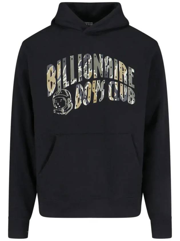 Billionaire Boys Club 로고 프린트 긴팔 후디 B24336_BLACK