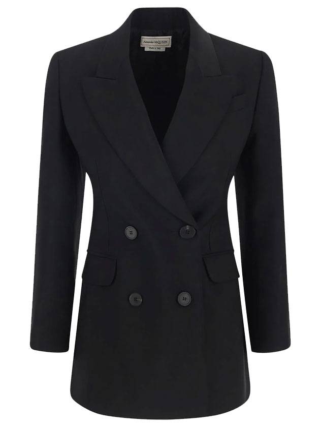 알렉산더 맥퀸 여성 더블 블레이저 자켓 블랙