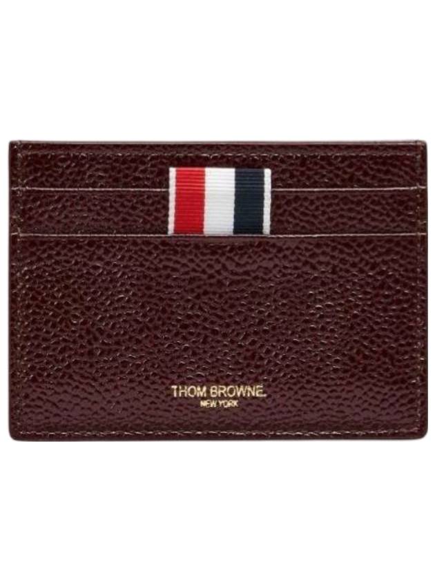 톰브라운 루시도 레더 싱글 카드 지갑 레드