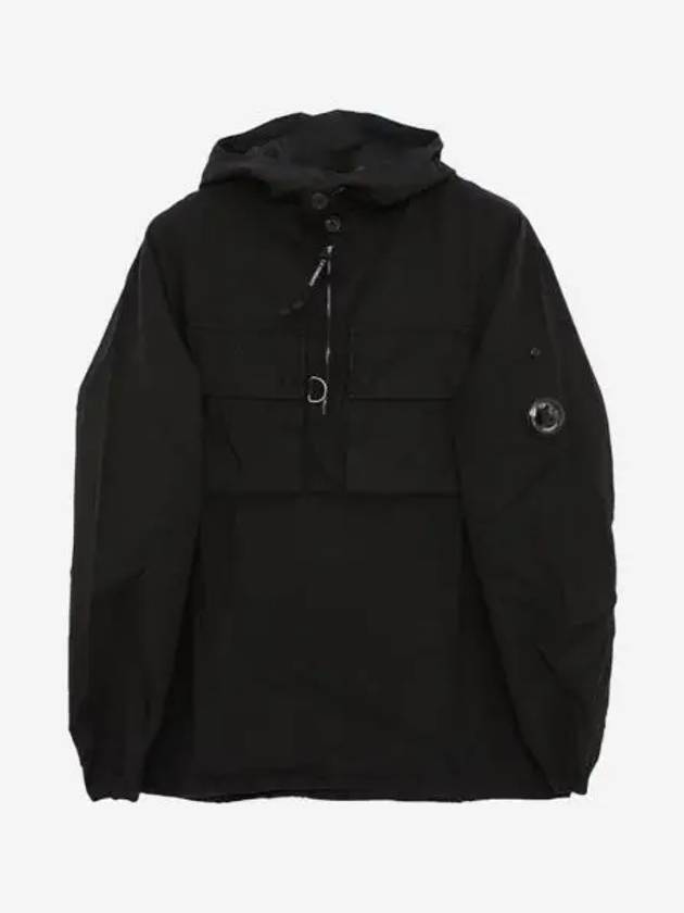 C.P. 컴퍼니 코튼 립스탑 후드 셔츠 자켓 블랙 22SS C.P. Company Cotton Ripstop Hooded Shirt Jacket Black 22SS