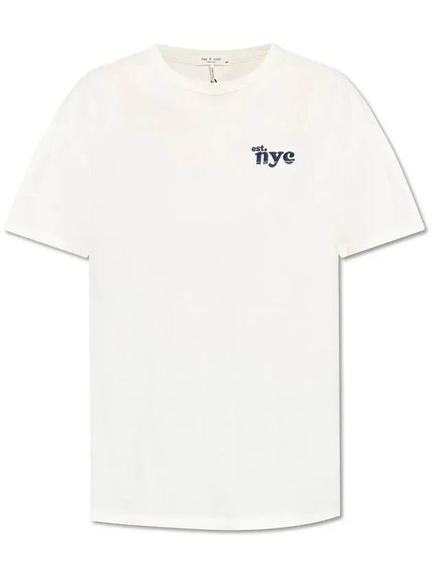 Rag & Bone NYC 자수 캐주얼 탑 WCC24HT041M4410_IVORYMULT