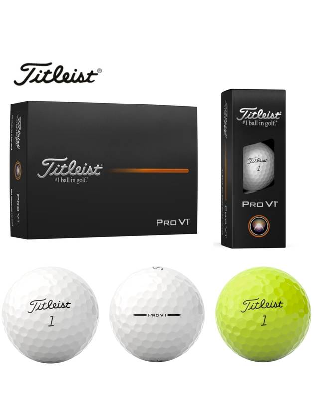 2025년 타이틀리스트 골프공 1팩 12개 3피스 스피드 타격감 PRO V1