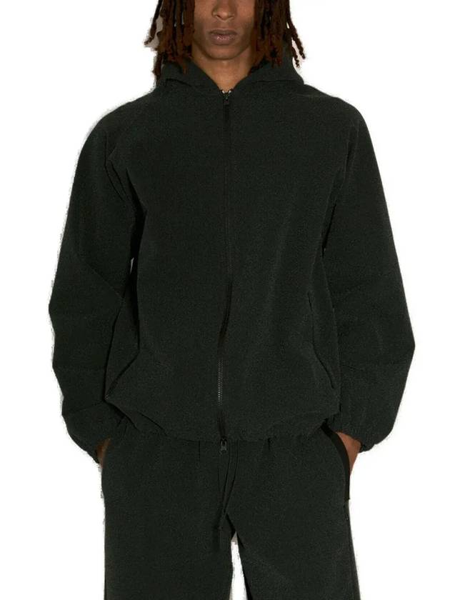 GR10K 텍스처 지퍼업 후드 티셔츠 SS24GR6B4AGAB_None