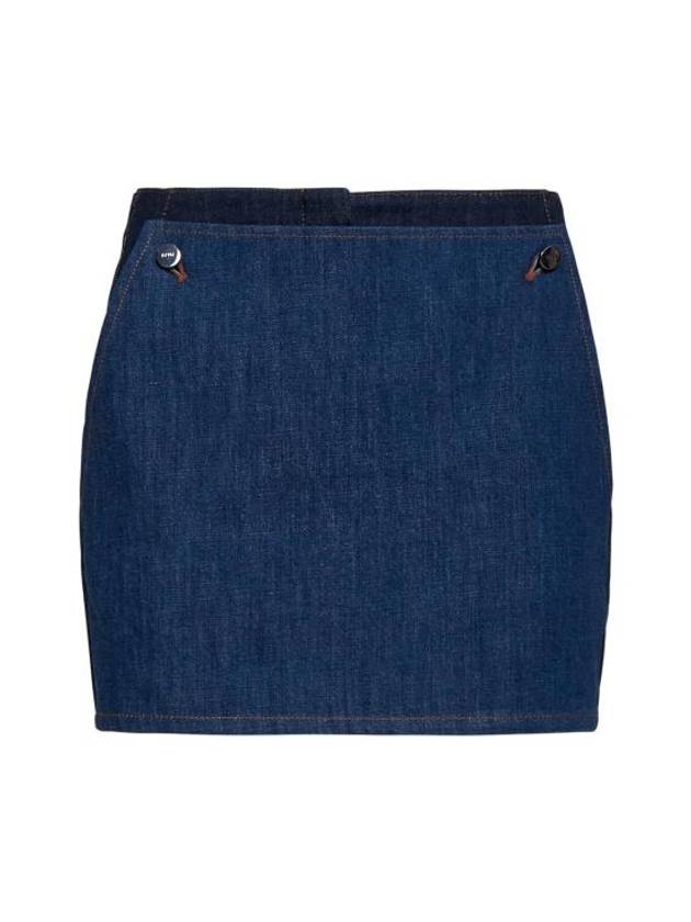 펜디 투톤 데님 쇼츠 팬츠