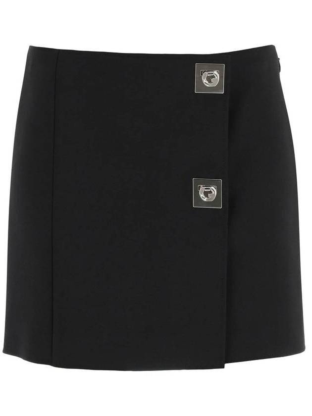 지방시 버클 H라인 스커트 블랙