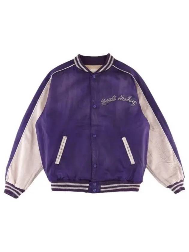 세인트 마이클 x 셔머 아카데미 스카잔 스타디움 자켓 퍼플 핑크 22FW Saint Mxxxxxx x Shermer Academy Sukajan Stadium Jacket Purple Pink 22FW