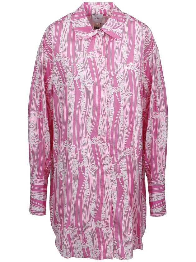 Patou Abstract print over shirt