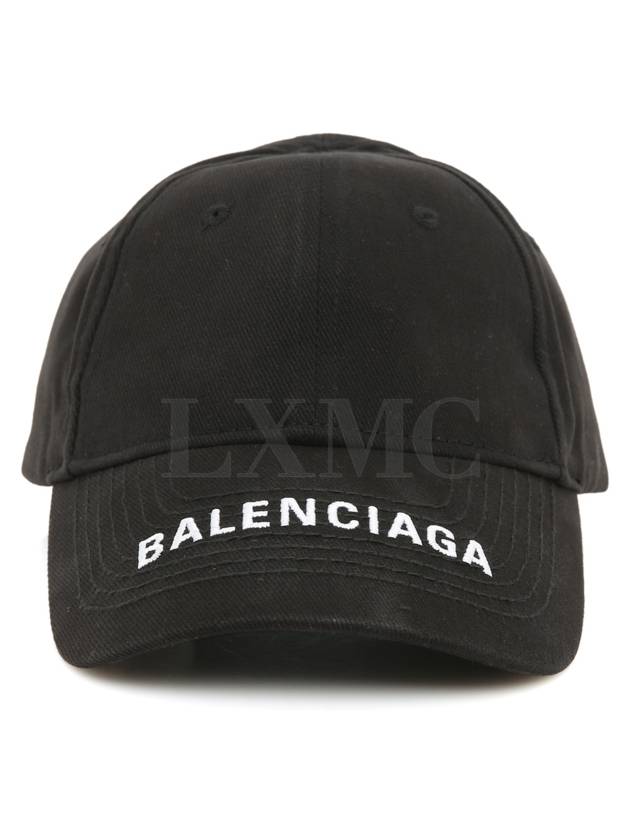 발렌시아가 베이스볼 모자 로고 바이저 벨크로 코튼 볼캡 531588