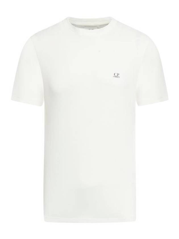 CP컴퍼니 30 1 저지 백 로고 고글 반팔 티셔츠 화이트