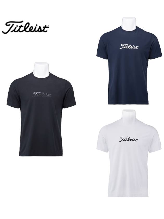 2024 타이틀리스트 스트레치 트레이닝 반팔 티셔츠 남성용 트레이닝복 TLFMS900J