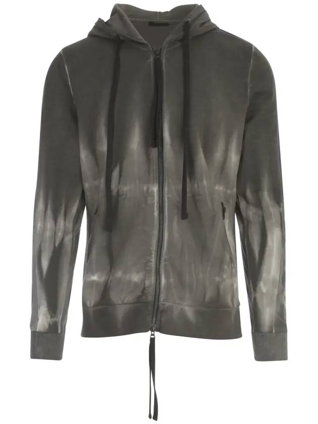 Thom Krom 타이다이 집업 드로스트링 후디 MSJ461B_T102BLACK