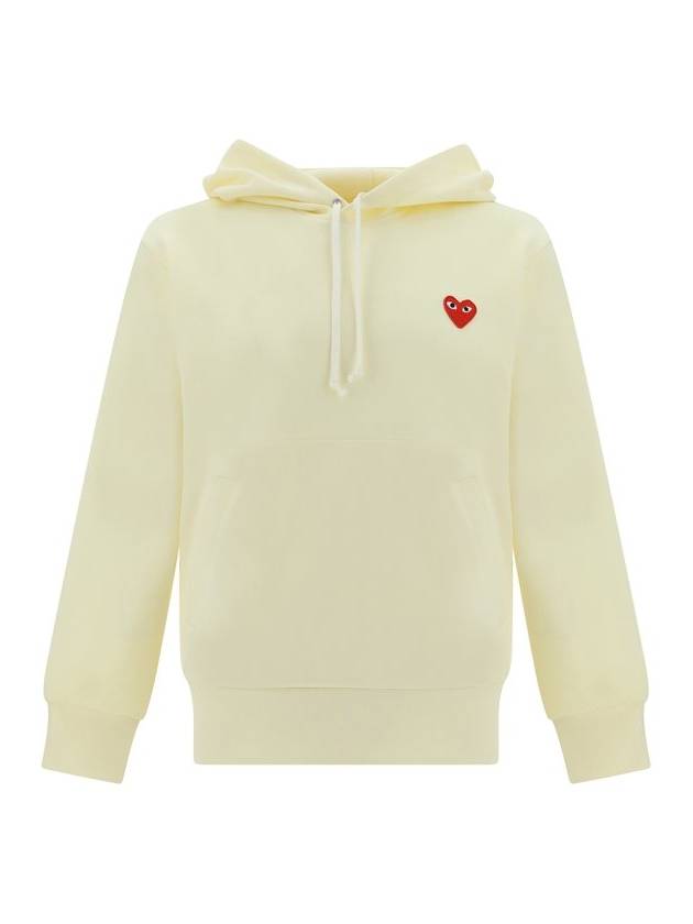 Comme des Garcons 플레이 하트 디테일 드로스트링 후디