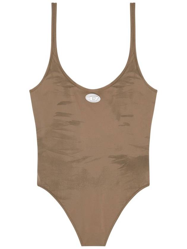 Diesel - Jacquard lace bodysuit with Oval D detail - Bodysuits - Woman - Brown