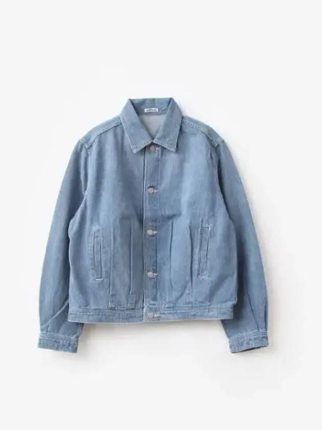 I국내배송I 오라리 SELVEDGE FADED LIGHT DENIM BLOUSON INDIGO A24SB01DE 셀비지 페이디드 라이트 데님 블루종 ㅡkr 231382