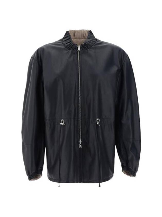 24SS 안드레아다미코 봄버 자켓 P24DGD0213 512 DRUM DYED  NYLON DOUBLE NERO BEIGE
