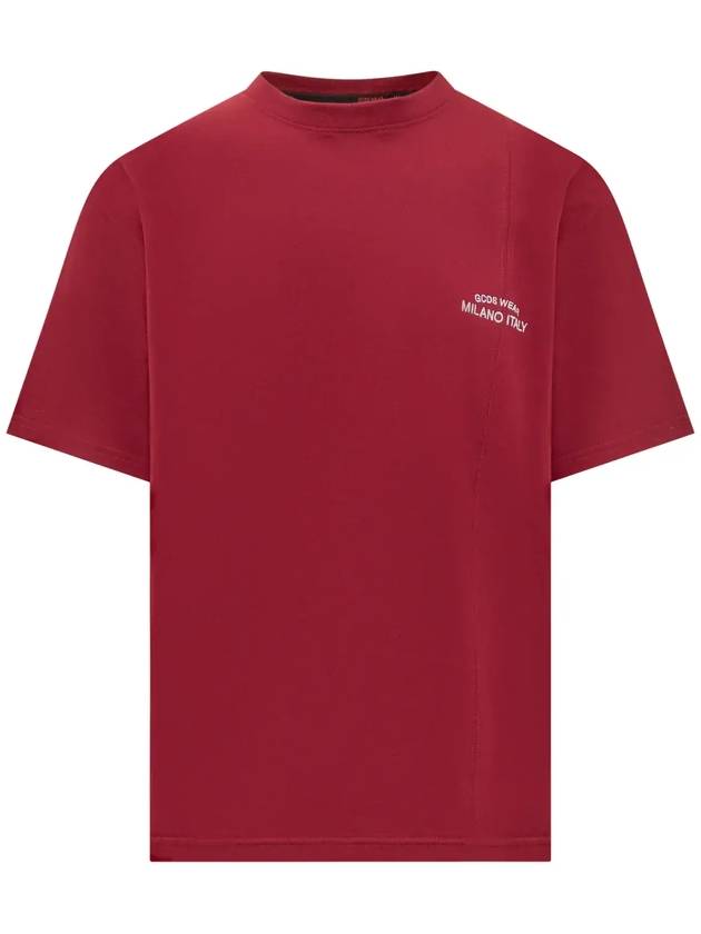 GCDS 로고 자수 크루넥 티셔츠 A1OM2307JC2_49