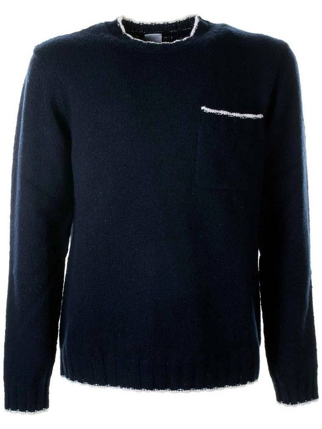 Eleventy Blue Crew Neck Sweater