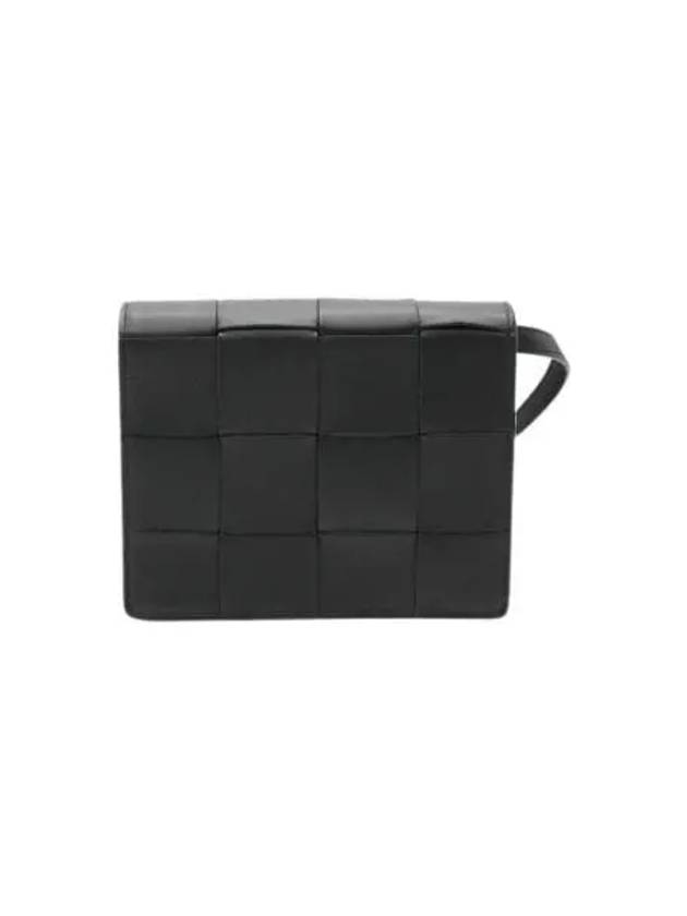 보테가 베네타 미니 카세트 숄더백 블랙 Bottega Veneta Mini Cassette Shoulder Bag Black