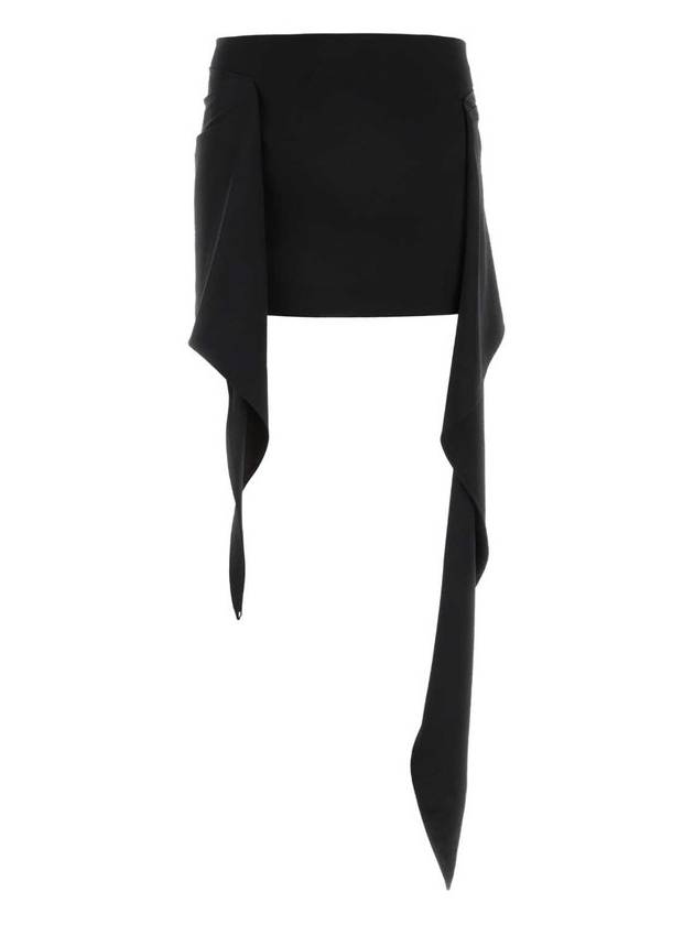 The Attico 로우라이즈 라일리 비대칭 미니 스커트