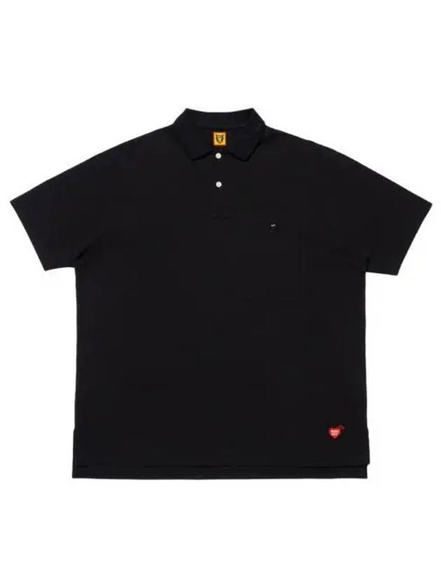 휴먼 메이드 빅 폴로 셔츠 블랙 Human Made Big Polo Shirt Black