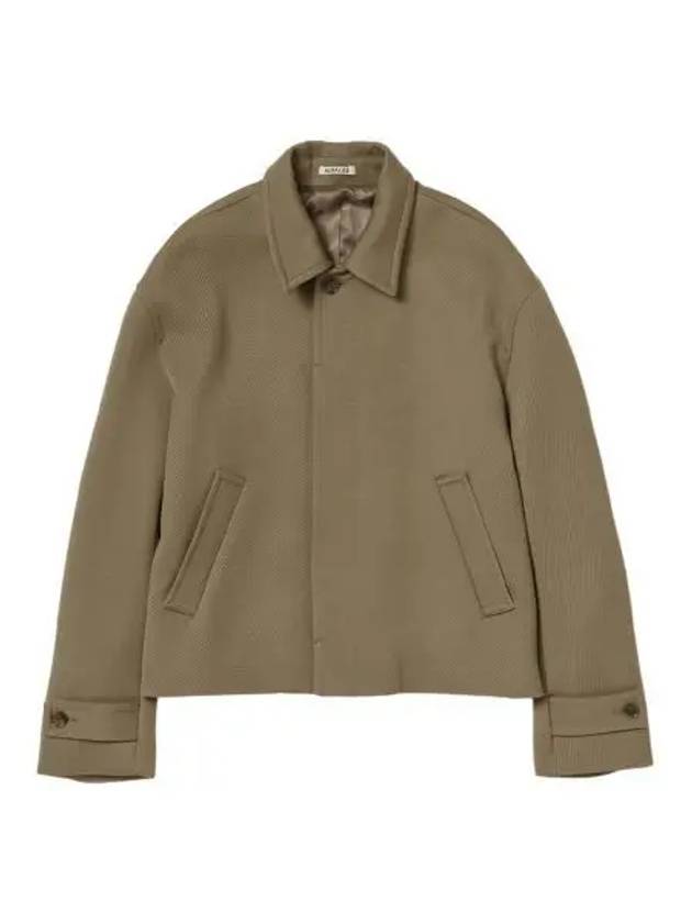 오라리 더블 크로스 하드 트위스트 카시 블루종 카키 Auralee Double Cloth Hard Twist Carsey Blouson Khaki