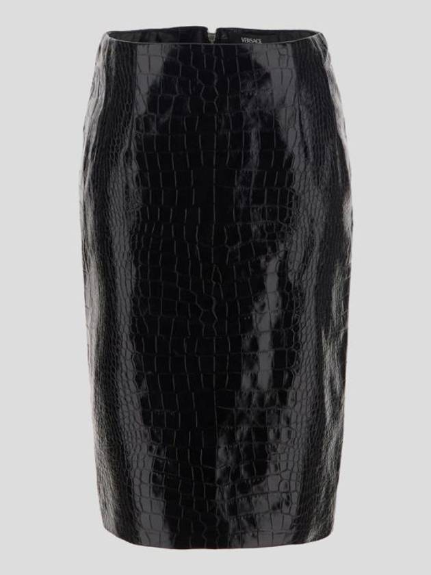 23FW 베르사체 숏 스커트 10126301A084471B000 BLACK