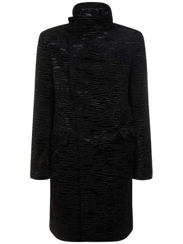 발망 더블 브레스티드 크로케 싱글 코트