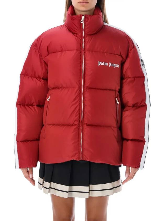 Palm Angels 로고 프린트 트랙 다운 재킷 PWED014F22FAB001_2501