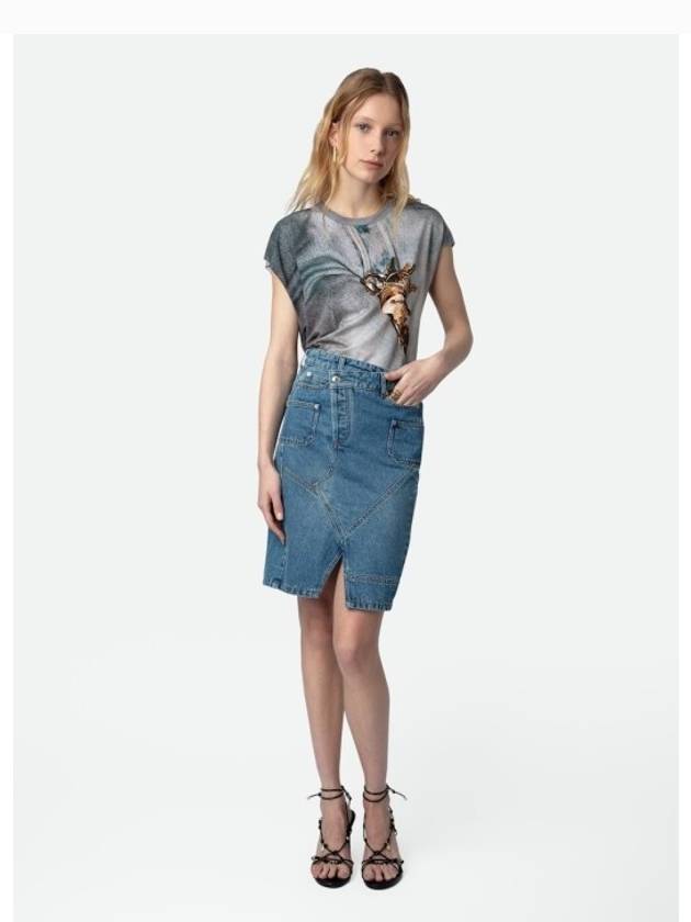 쟈딕앤볼테르 Jinko 데님 스커트 치마