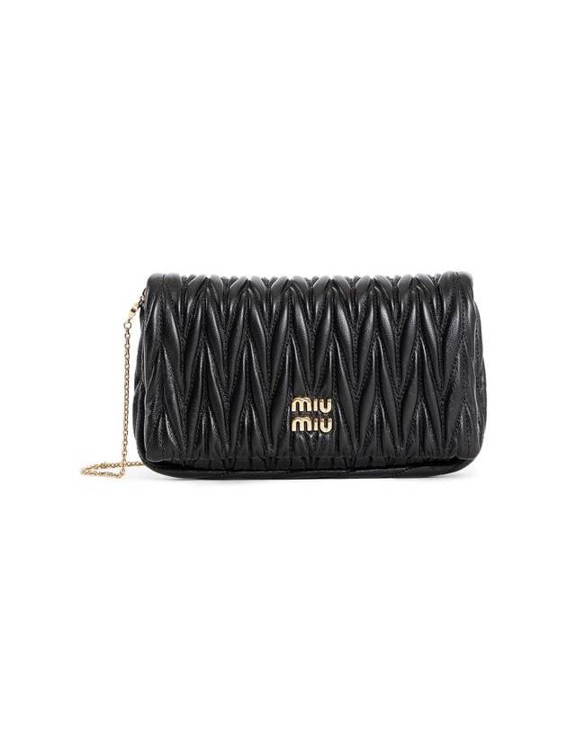 MIU MIU WOMAN BLACK CROSSBODY BAGS