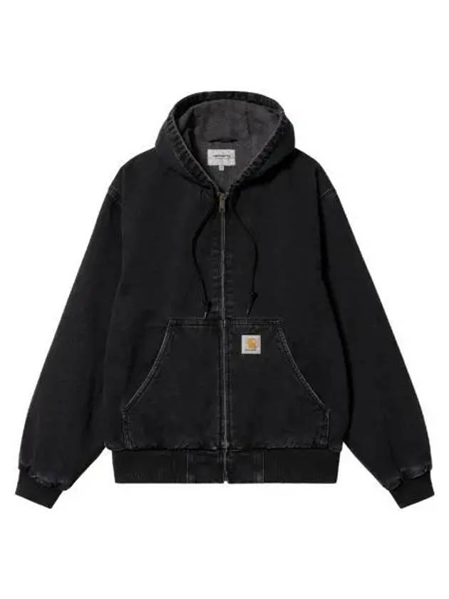 칼하트 WIP 메이틀랜드 데님 OG 액티브 자켓 블랙 스톤 워시드 Carhartt WIP Maitland Denim OG Active Jacket Black Stone Washed