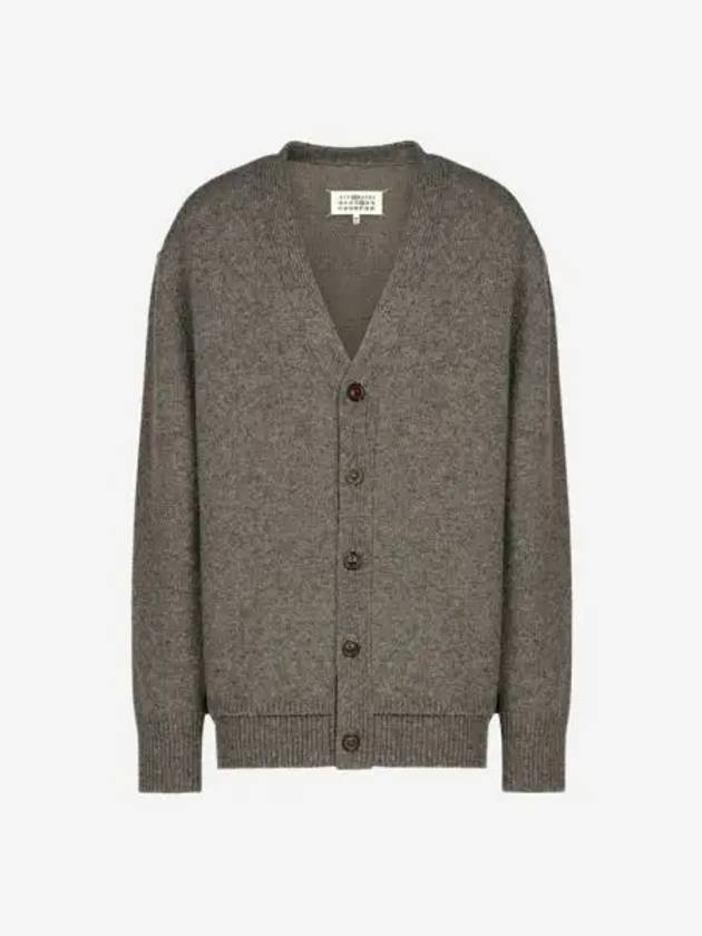 메종 마르지엘라 엘보우 패치 가디건 그레이 Maison Margiela Elbow Patch Cardigan Gray