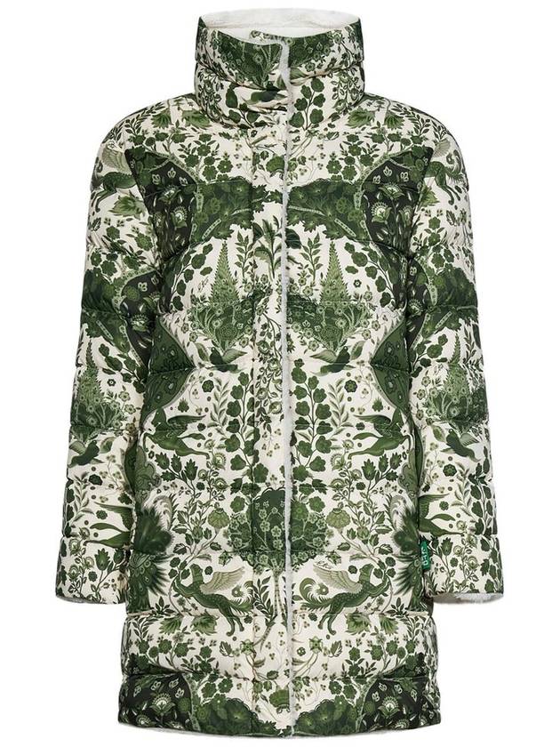 Etro 추상 프린트 패디드 리버서블 코트