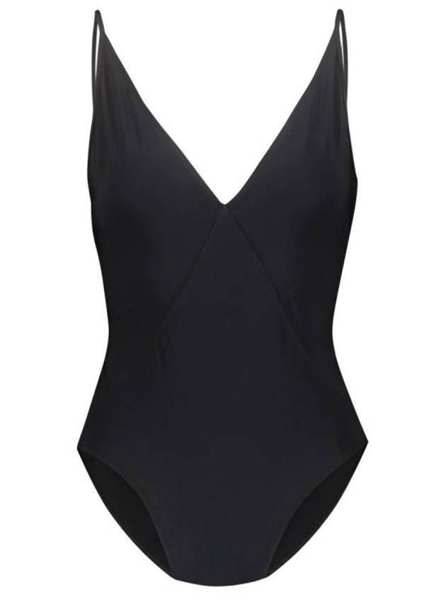 릭오웬스 V넥 원피스 수영복 블랙