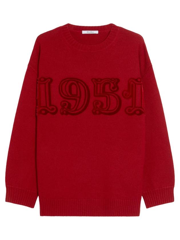 막스마라 피도 Fido 오버사이즈 니트탑 레드