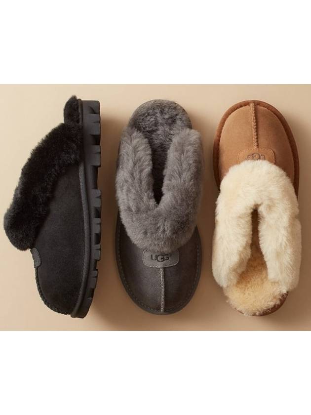 미국 어그 코게트 양털 슬리퍼 체스트넛, 블랙,그레이 3컬러 Ugg Coquette