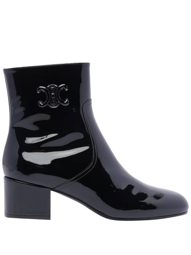 셀린느 레스 트리옹프 집 카프스킨 미들 부츠 블랙