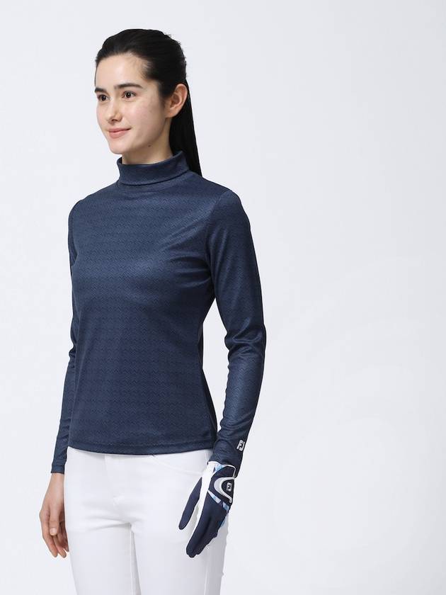 23FW 풋조이 여자골프웨어 골프긴팔티 하프넥티셔츠