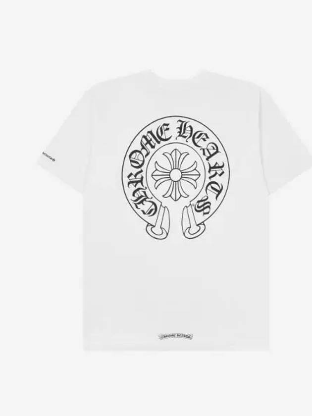크롬하츠 홀스슈 로고 포켓 티셔츠 화이트 Chrome Hearts Horseshoe Logo Pocket T Shirt White