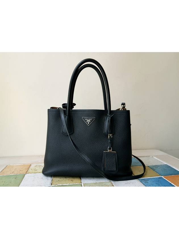 프라다 두블레 블랙 숄더백 토드백