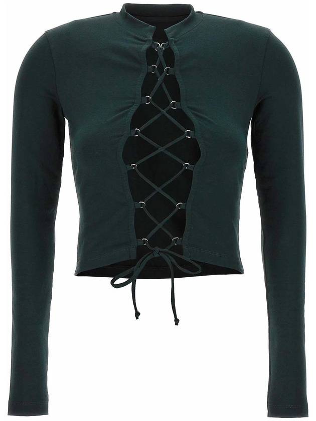 Heron Preston lace-up top