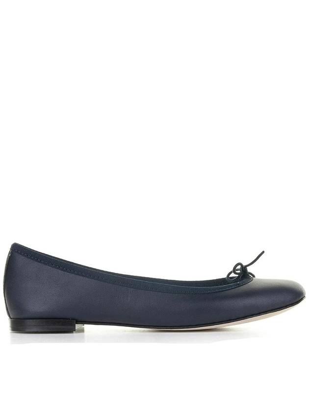 Repetto Navy Blue Leather Ballerina