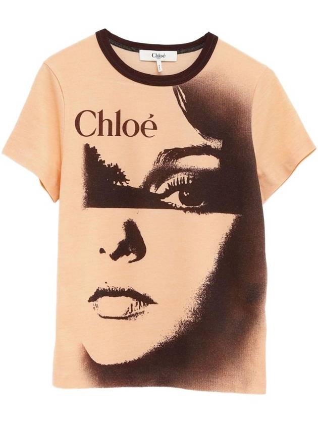 끌로에 여성 WOOL BLEND PRINTED T 셔츠 CH25UJH1118981S