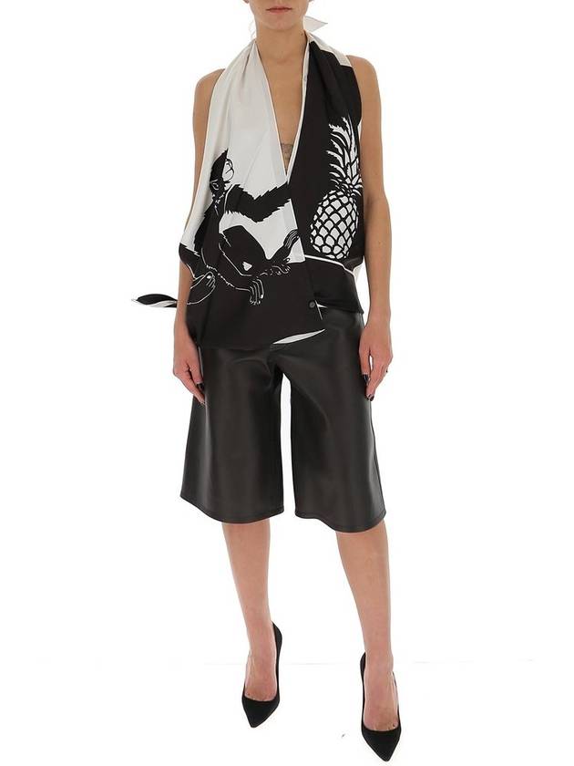 Bottega Veneta 그래픽 프린트 탑쇼츠 세트