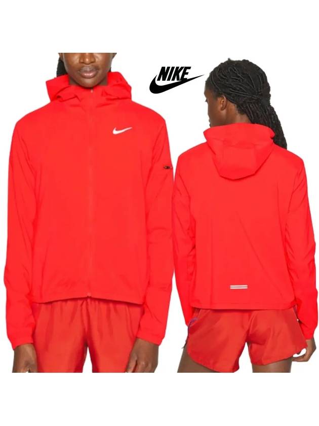나이키 바람막이 런닝스우시 여성 후드집업 자켓 레드 오버핏 겨울 재킷