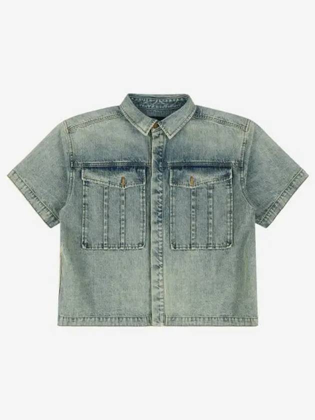 엔타이어스튜디오 헤비 데님 셔츠 서피스 웨이브 24FW Entire Studios Heavy Denim Shirt Surface Wave 24FW
