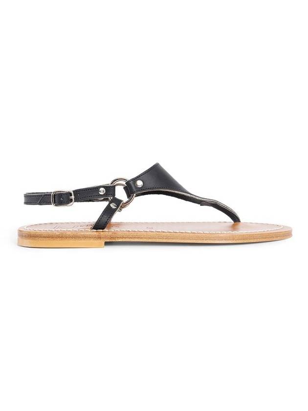 K. JACQUES WOMAN BLACK SANDALS & SLIDES