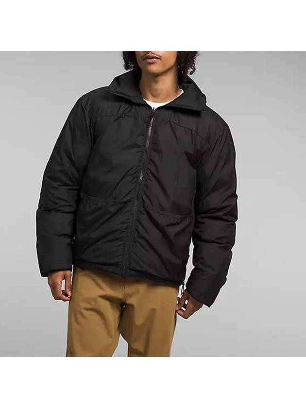 노스페이스 남성 로체 리버서블 후디 자켓 등산 캠핑 패딩 점퍼 TNF Black