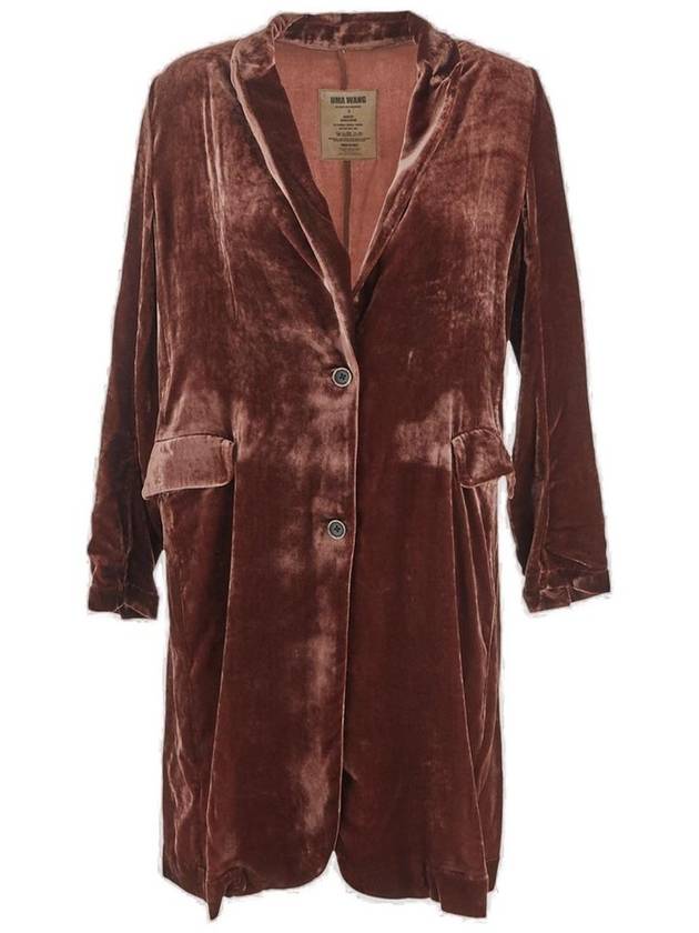 Uma Wang 싱글 브레스티드 롱 슬리브 재킷